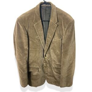 Vintage Corduroy Japanese Tailored Blazer Tan Wide Whale Ivy Style